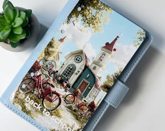 Regreso a clases / Paquete de reto de ahorro en efectivo A6 / 5 insertos laminados + panel de control