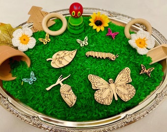 wooden caterpillar etsy