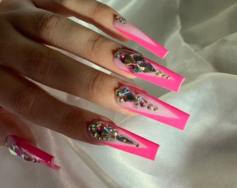 Blinged Out Barbie - Press On Nail Set