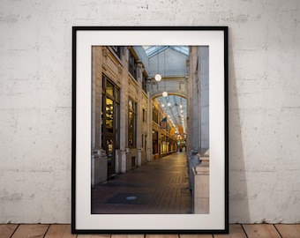 Color Photograph of Nickels Arcade in Ann Arbor Michigan From the State Street Side Near University of Michigan Diag