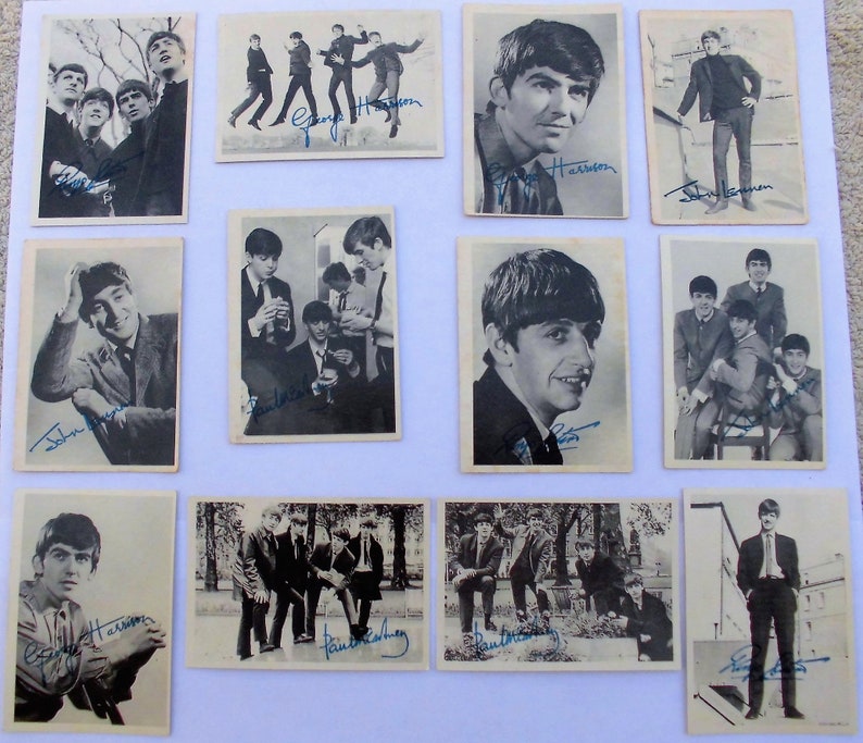 The Beatles A&BC Chewing Gum Trading Cards COMPLETE 1st Etsy