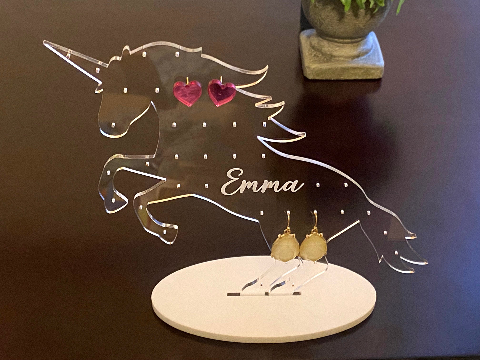 Standing Unicorn Earring Holder Unicorn Earring Display