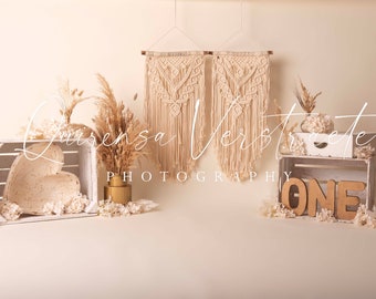 Digital Boho cakesmash backdrop