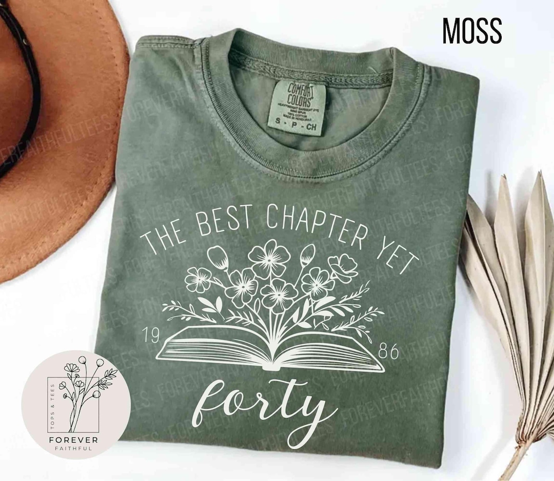 Chapter 40 1986 Comfort Colors, Bookish 40th Birthday Gift for Book ...