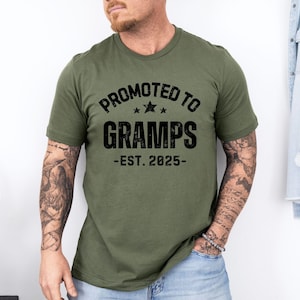 Promoted to Gramps, Gramps 2025, Personalized Gramps shirt, Gramps gift, Gramps birthday gift, Gramps Christmas gift