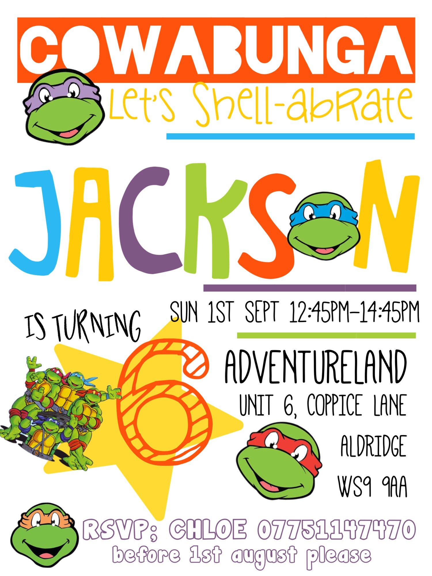 Personalised Birthday Party Invitations Etsy