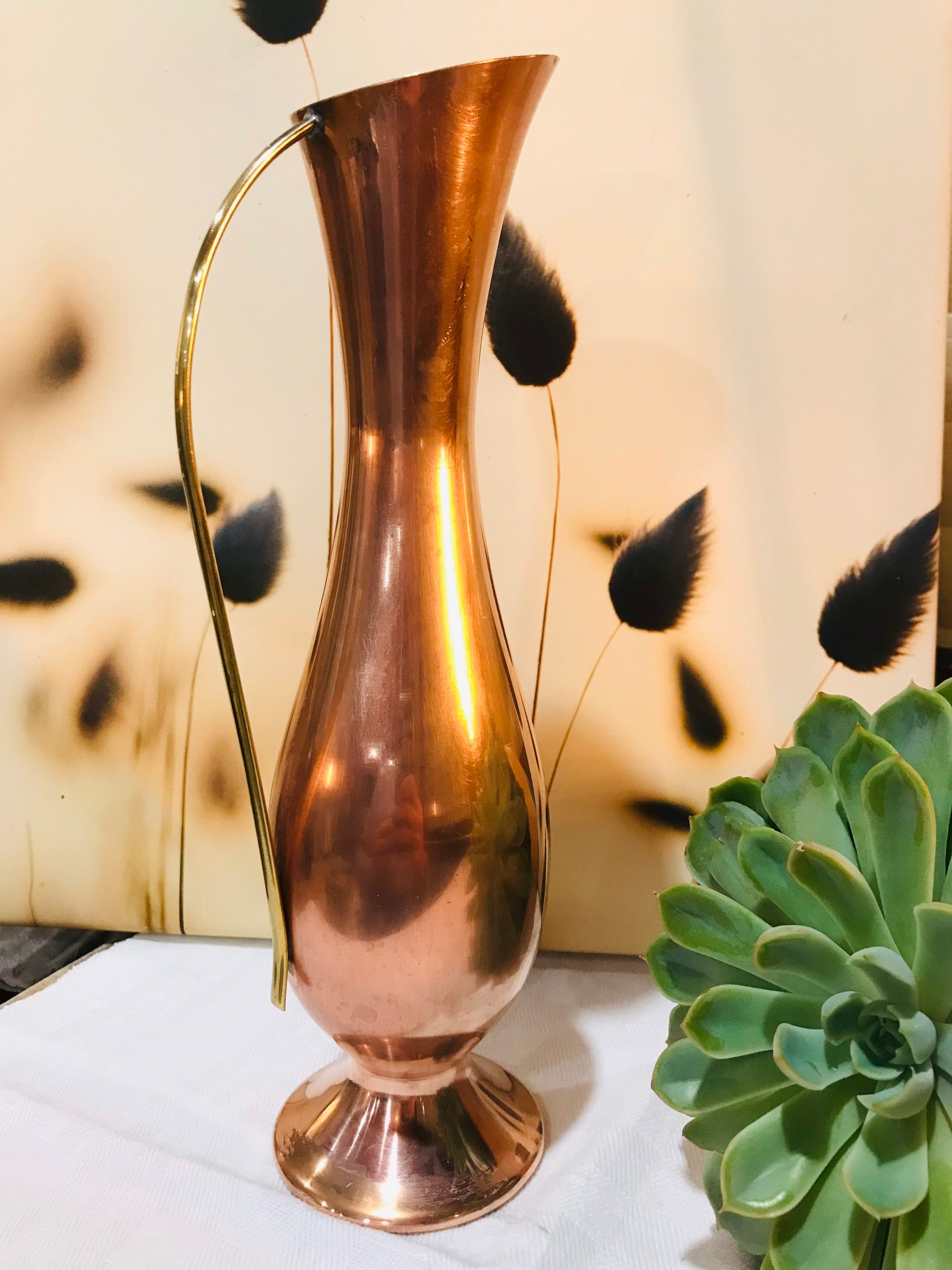 Aiguière Française Antique en Cuivre - Ansé Dorée