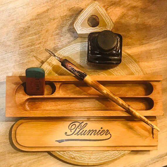 Plumier, boîte en bois personnalisable, fabrication française