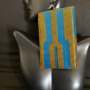 African print earrings, Gift for Her, Bridesmaids Earrings, Statement Earrings, Afrocentric, Black Owned, Women Owned, fabric earrings