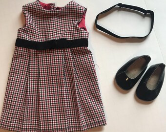 Doll Dress/Outfit for 18" doll Doll and Me Set Fits American Girl Doll Classic Holiday Gymboree Material