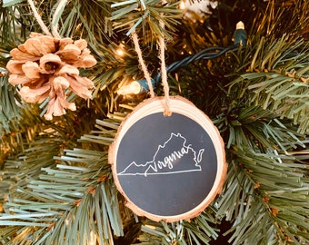 Virginia Beach Virginia Brass Christmas Ornament