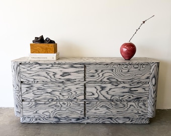 Vintage 1980s Postmodern Dresser With Ettore Sottsass Veneer