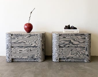 Vintage 1980s Postmodern Pair of Nightstands | Ettore Sottsass