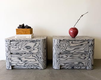 Vintage 1980s Postmodern Pair of Nightstands | Ettore Sottsass