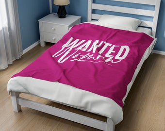 WANTED Woman Velveteen Plush Blanket