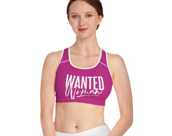 WANTED Woman Sports Bra (AOP)