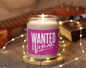 WANTED Woman Scented Soy Candle, 9oz: Candle for her