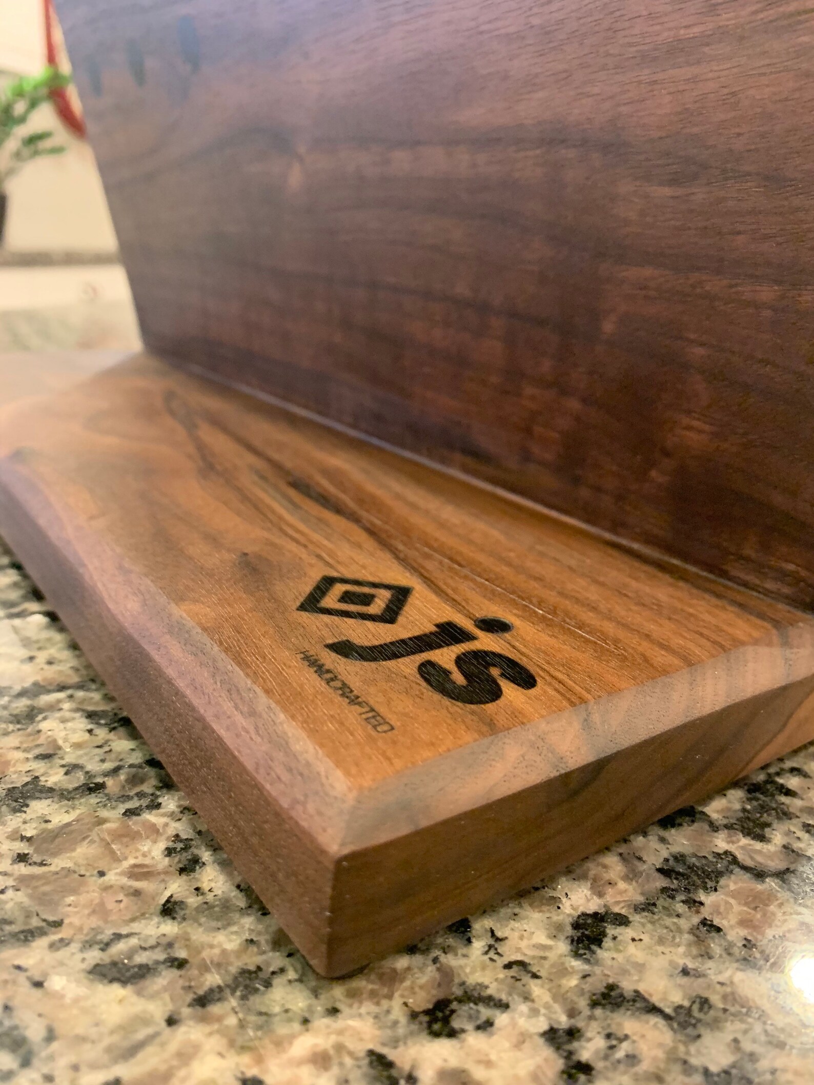 Walnut Knife Block Large Etsy