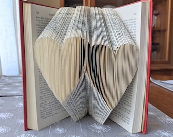 Double Heart Book Folding Pattern