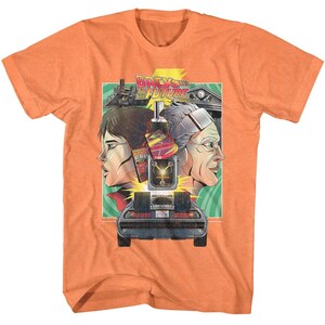 Back To The Future Poster Orange Shirt