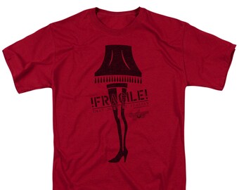 A Christmas Story Fragile Leg Lamp Cardinal Shirts