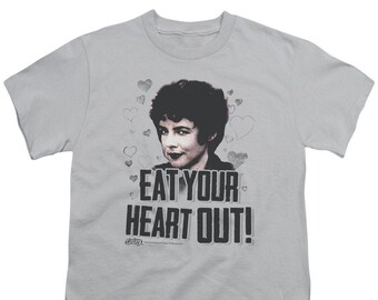 Grease Rizzo Eat Your Heart Out Youth Silver Shirt