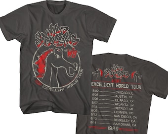 Bill and Ted Wyld Stallyn Most Excellent World Tour Charcoal Shirts