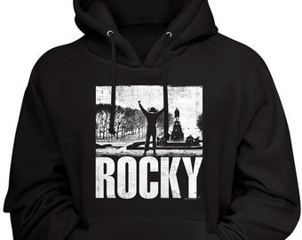 Rocky Iconic Picture Black Hoodies