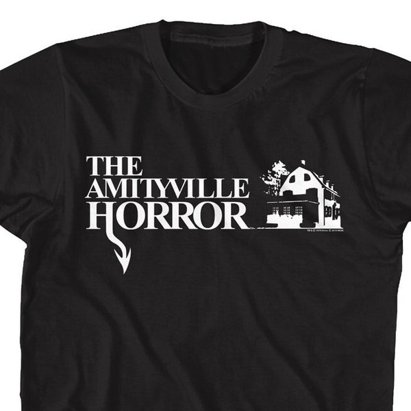 The Amityville Horror Logo Black Shirts
