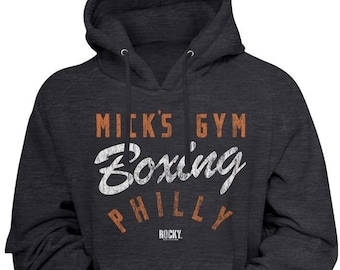 Rocky Mick's Boxing Gym Heather Black Hoodies