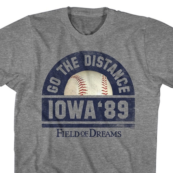 Field of Dreams Go The Distance Iowa '89 Heather Gray Shirts