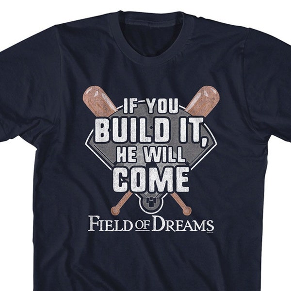 Field of Dreams if You Build He Will Come Diamond Navy Shirts