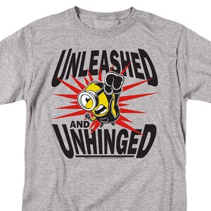 Minions Unleashed and Unhinged Heather Gray Shirts