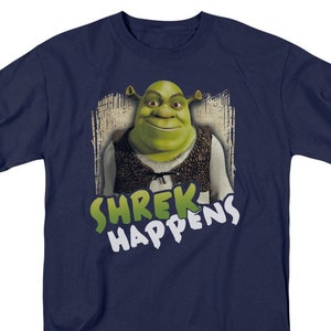 Shrek Happens Navy Blue Shirts