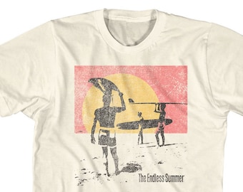 Bruce Brown Films Distressed Endless Summer Logo Natural Shirt