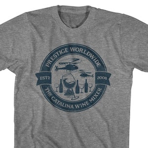 Step Brothers Prestige Worldwide Catalina Wine Mixer Heather Gray Shirts