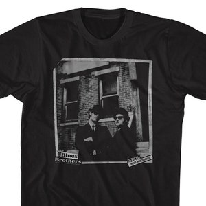 The Blues Brothers Brick Picture Black Shirts