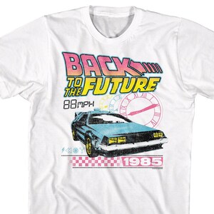 Back To The Future 1985 White Shirts