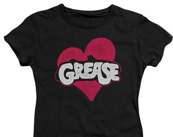 Grease Love Juniors and Women Black Shirts