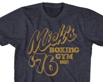 Rocky 1976 Mick's Boxing Gym Navy Blue Shirts