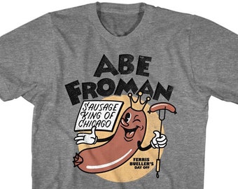 Día libre de Ferris Bueller Abe Froman Sausage King Heather Grey Camisas