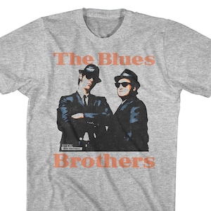 The Blues Brothers Picture Heather Gray Shirts