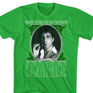 Scarface The World Is Yours Kelly Green Shirts