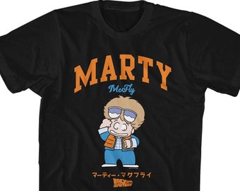 Back To The Future Marty McFly Cartoon Character Shirts