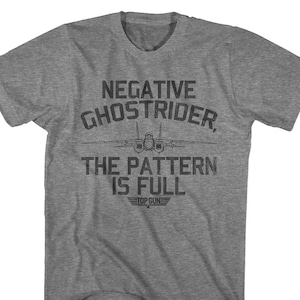 Top Gun Negative Ghost Rider the Pattern is Full Heather Gray Shirts - Etsy