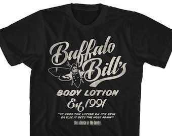 Silence of The Lambs Buffalo Bill's Body Lotion Est. 1991 Black Shirts