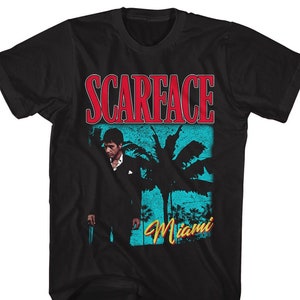Scarface Miami Palm Logo Black Shirts