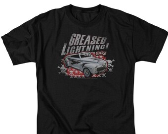Grease Greased Lightning Black Shirts