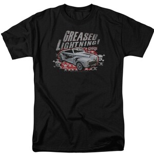Grease Greased Lightning Black Shirts