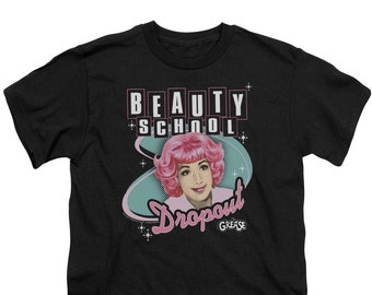 Grease Frenchy Beauty School Dropout Youth Black Shirts